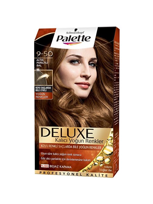 Palette Saç Boyası 9.50 Altın Parıltılı Bal X 4 Adet