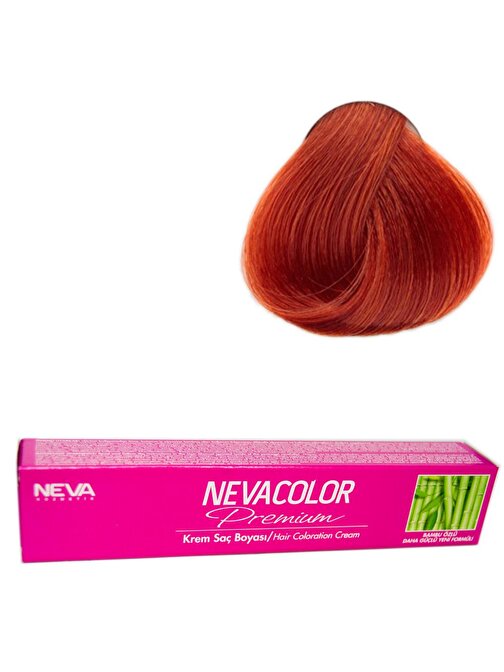 Neva Color Tüp Saç Boyası 8.44 Tarçın Bakır X 4 Adet + Sıvı Oksidan 4 Adet