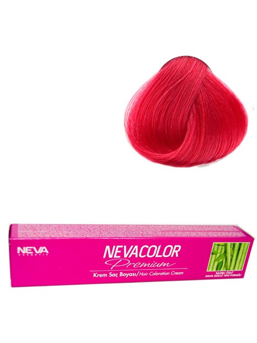 Neva Color Tüp Saç Boyası 0.65 Yoğun Fuşya X 4 Adet + Sıvı Oksidan 4 Adet