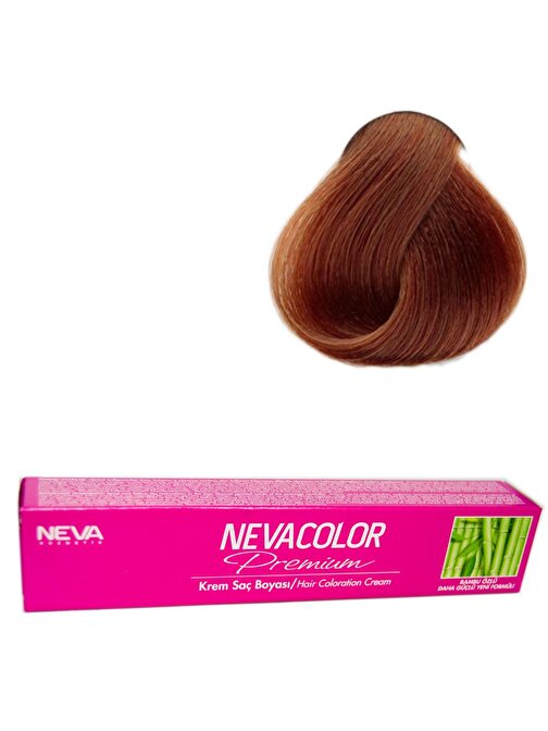 Neva Color Tüp Saç Boyası 7 Kumral X 4 Adet + Sıvı Oksidan 4 Adet
