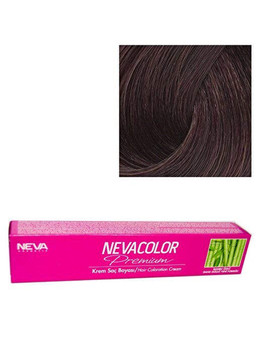 Nevacolor Tüp Boya 4.35 Karamel Kahve x 4 Adet + Sıvı Oksidan 4 Adet