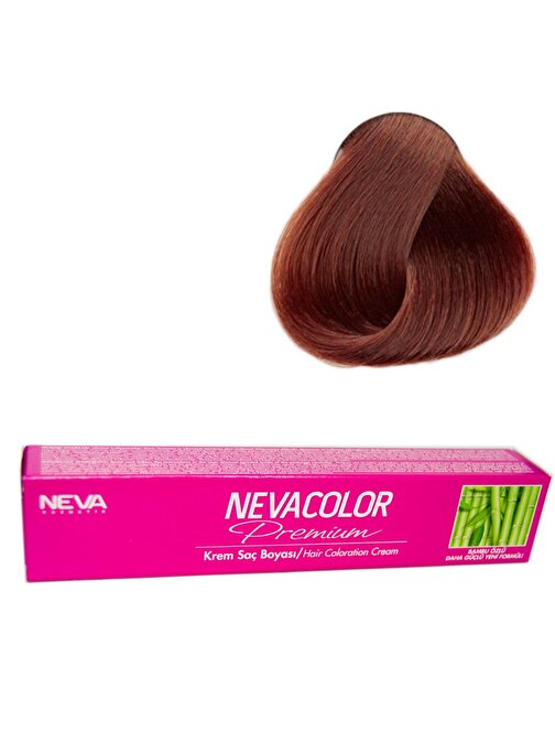 Neva Color Tüp Saç Boyası 6.07 Bronz Kahve X 4 Adet + Sıvı Oksidan 4 Adet