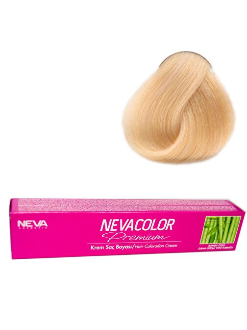 Neva Color Tüp Saç Boyası 10 Platin X 4 Adet + Sıvı Oksidan 4 Adet