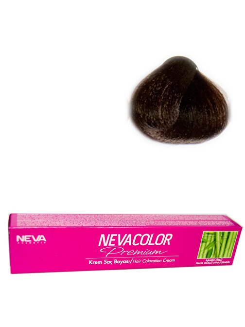 Neva Color Tüp Saç Boyası 5.70 Kakao Kahve X 4 Adet + Sıvı Oksidan 4 Adet