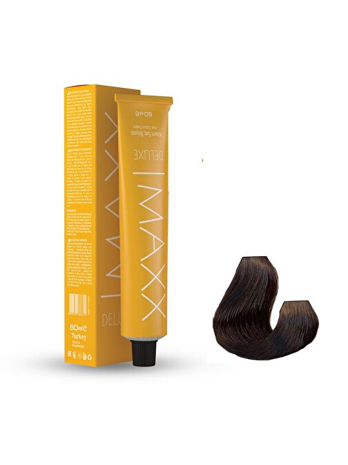 Maxx Deluxe Tüp Saç Boyası 7.00 Yoğun Kumral 60 ml X 4 Adet + Sıvı Oksidan 4 Adet