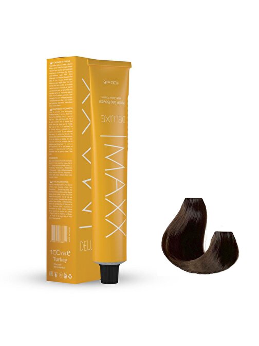 Maxx Deluxe Tüp Saç Boyası 8.3 Bal Köpüğü 60 ml X 4 Adet + Sıvı Oksidan 4 Adet