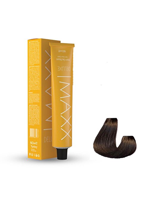 Maxx Deluxe Tüp Saç Boyası 7.0 Kumral 60 ml X 4 Adet + Sıvı Oksidan 4 Adet