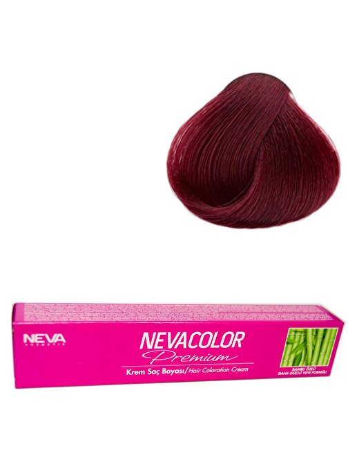 Neva Color Tüp Saç Boyası 5.20 Açık Viyole X 3 Adet + Sıvı Oksidan 3 Adet