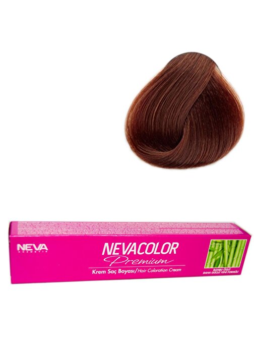 Neva Color Tüp Saç Boyası 6 Koyu Kumral X 3 Adet + Sıvı Oksidan 3 Adet