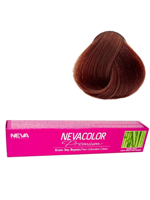 Neva Color Tüp Saç Boyası 6.0 Yoğun Koyu Kumral X 3 Adet + Sıvı Oksidan 3 Adet