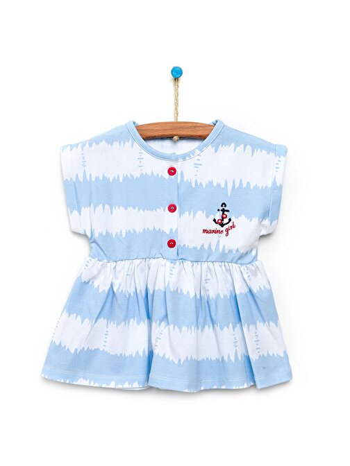 Hellobaby Marina Girl Elbise Kız Bebek 9 Ay Açık Mavi