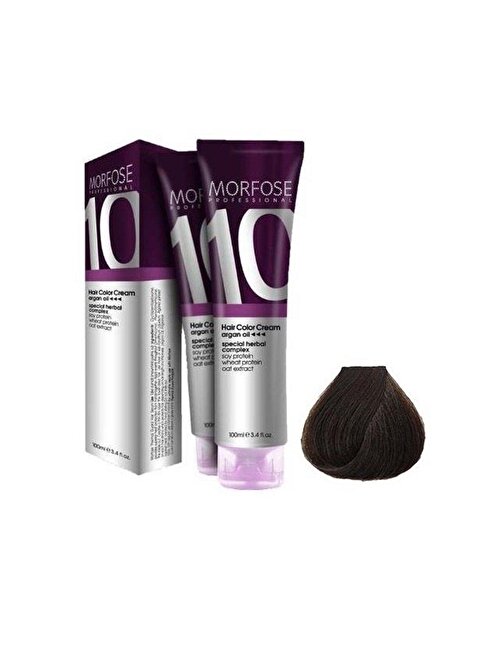 Morfose Tüp Saç Boyası 5.3 Açık Dore Kahve 100 ml X 3 Adet + Sıvı Oksidan 3 Adet