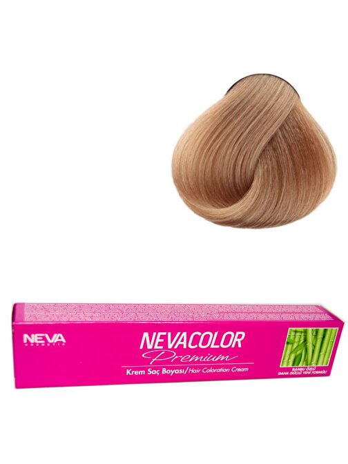 Neva Color Tüp Saç Boyası 9.1 Küllü Çok Açık Kumral X 2 Adet + Sıvı Oksidan 2 Adet