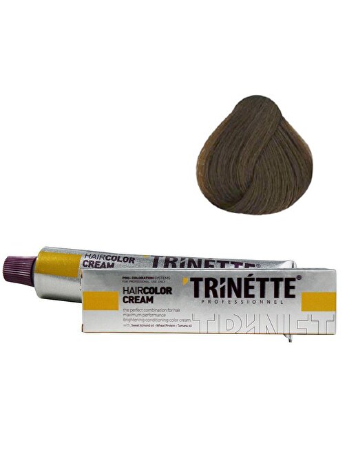 Trinette Tüp Saç Boyası 6.73 Koyu Kumral Dore Kahve 60 ml X 2 Adet + Sıvı Oksidan 2 Adet