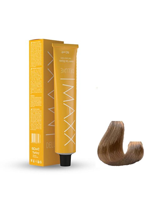 Maxx Deluxe Tüp Saç Boyası 911.1 Extra Açıcı Küllü Sarı 60 ml X 2 Adet + Sıvı Oksidan 2 Adet