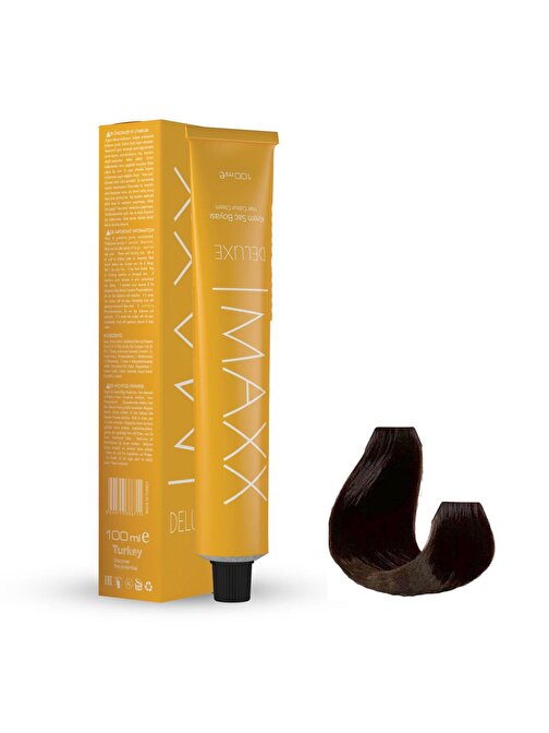 Maxx Deluxe Tüp Saç Boyası 7.3 Fındık Kabuğu 60 ml X 2 Adet + Sıvı Oksidan 2 Adet