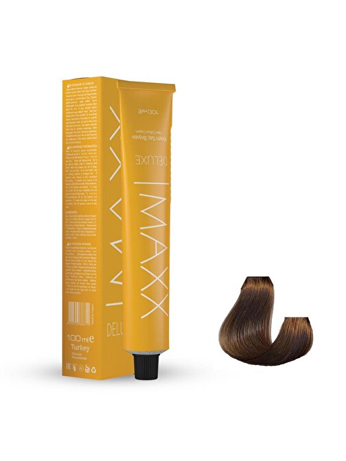 Maxx Deluxe Tüp Saç Boyası 8.0 Açık Kumral 60 ml + Sıvı Oksidan