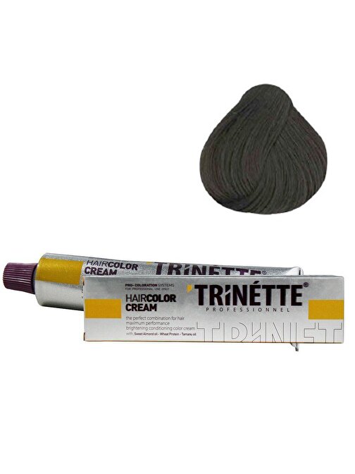 Trinette Tüp Saç Boyası 6.1 Yoğun Küllü Kumral 60 ml + Sıvı Oksidan