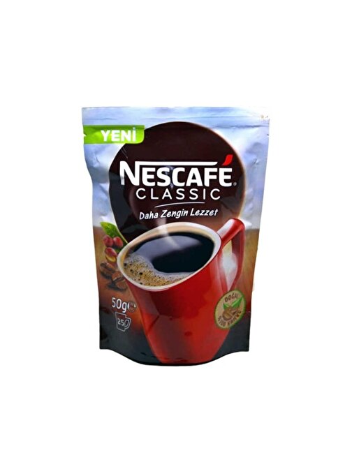 Nescafe Classic 50 gr Poşet x 12 Adet