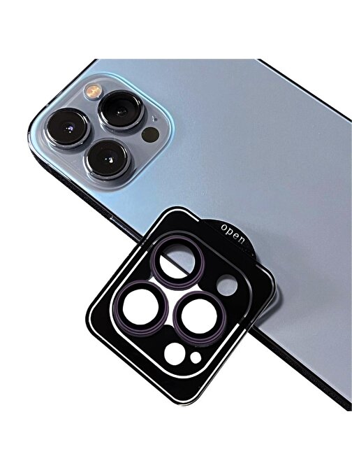 Musal CL-11 Apple iPhone 14 Pro Max Safir Kamera Lens Koruyucu Mor