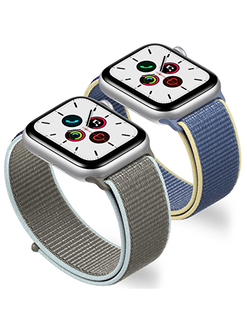 E2M APPLE WATCH 42 - 44mm KRD - 03 HASIR UZAY GRI KORDON