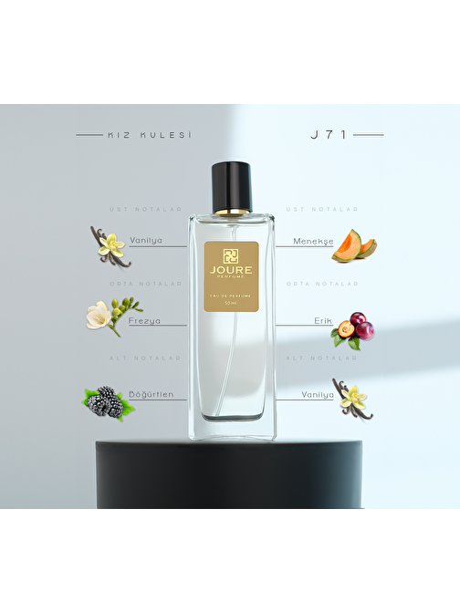 Joure J71 - Çiçeksi Meyveli Tatlı Ferah Kokulu Kalıcı Edp Kadın Parfüm 50ml