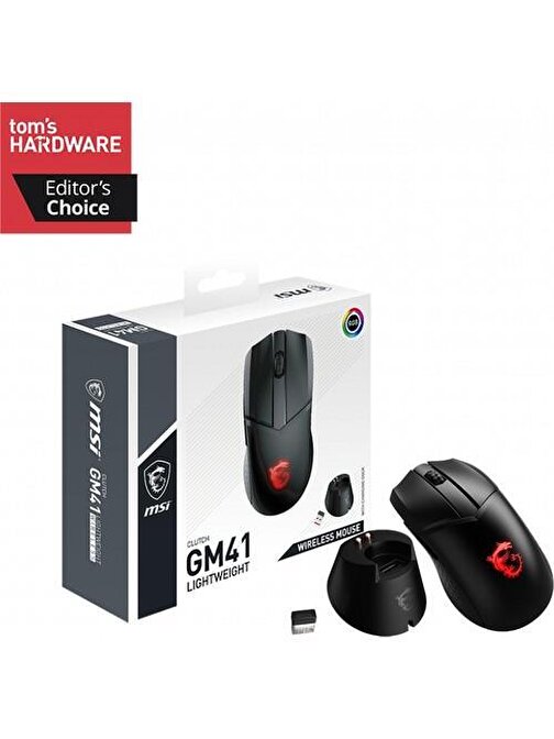 MSI Clutch GM41 Lightweight RGB Kablosuz 3D Optik Led Gaming Mouse