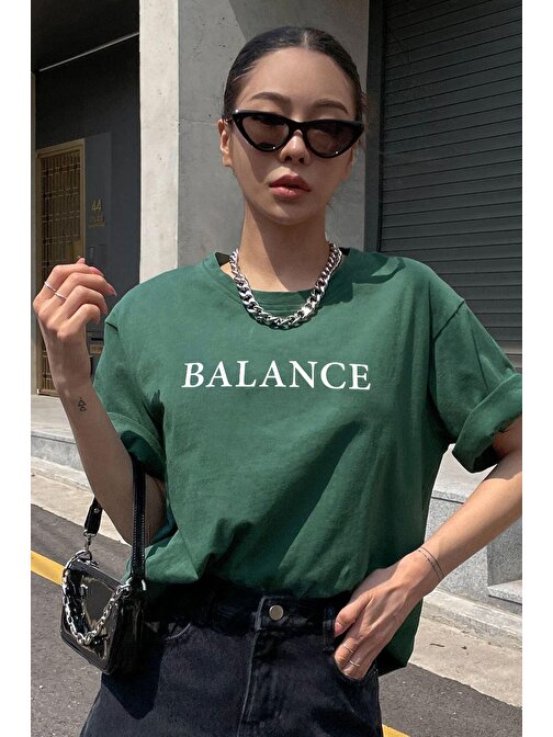 Unisex Balance Baskılı T-shirt