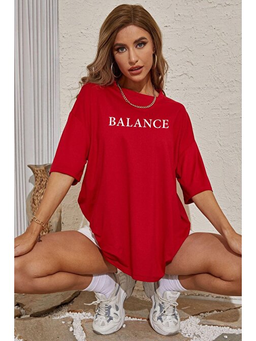 Unisex Balance Baskılı T-shirt