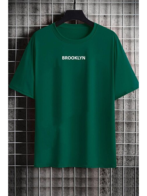 Unisex Brooklyn Baskılı T-shirt
