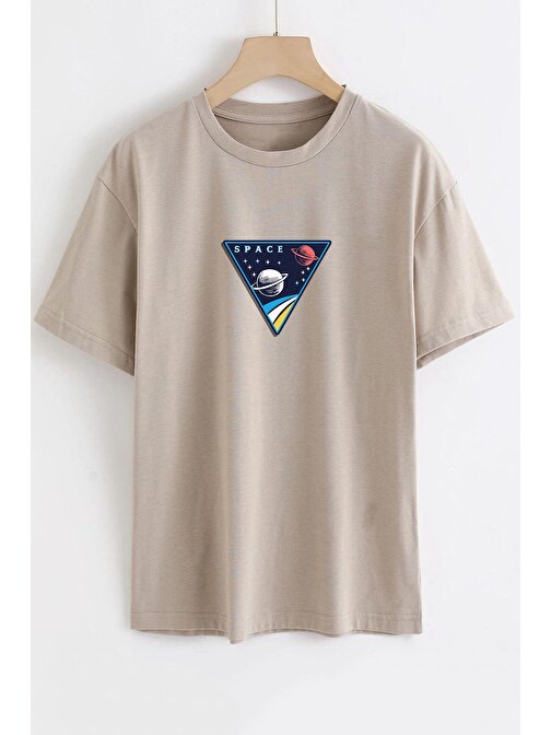 Unisex Space Baskılı T-shirt
