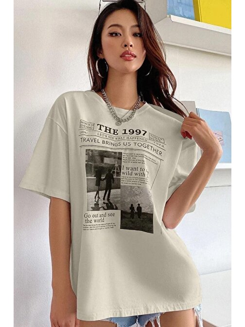 Unisex The 1997 Travel Baskılı T-shirt