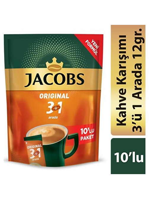 Jacobs 3'ü1 Arada 10'lu Paket