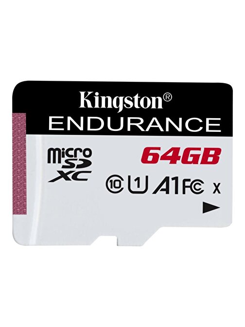 Kingston Sdce-64Gb 64Gb Microsdxc Endurance 95R-30W C10 A1 Uhs-I Card Only Hafıza Kartı