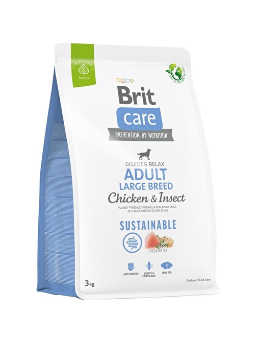 Brit Care Sustainable Tavuklu Yetişkin Large Köpek Maması 3 Kg