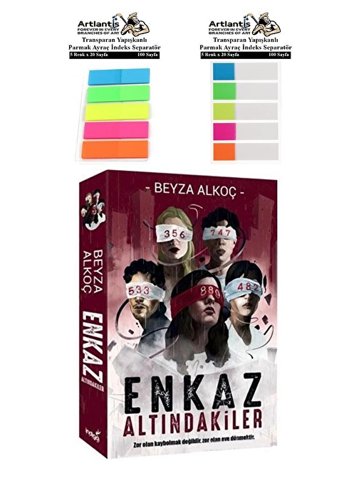 Enkaz Altındakiler Beyza Alkoç Roman 464 Sayfa 1 Adet Transparan Kitap Ayraç 2 Paket Enkaz Altındakiler