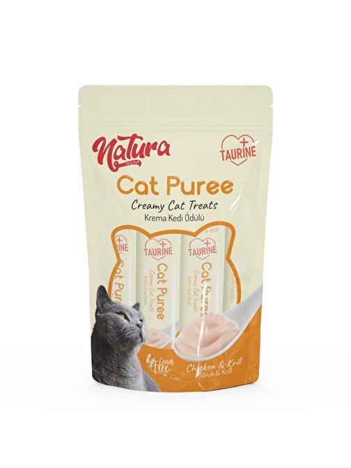 Natura Cat Pure Chiken & Karides Kedi Ödülü 5x12 Gr