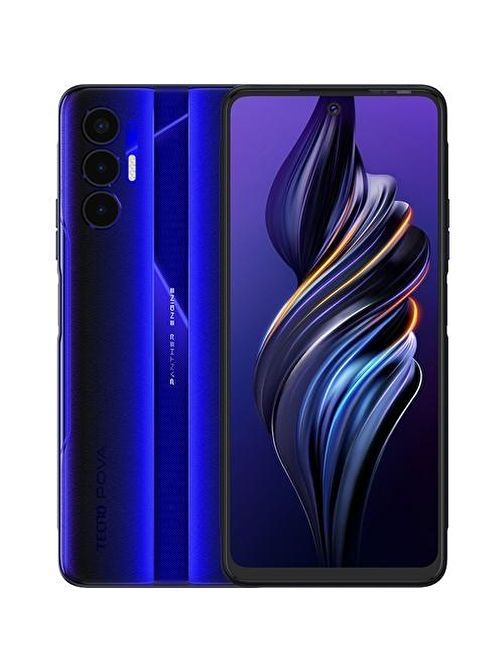 Tecno Pova 3 128 GB Hafıza 6 GB Ram 6.9 inç 50 MP Android Cep Telefonu Mavi