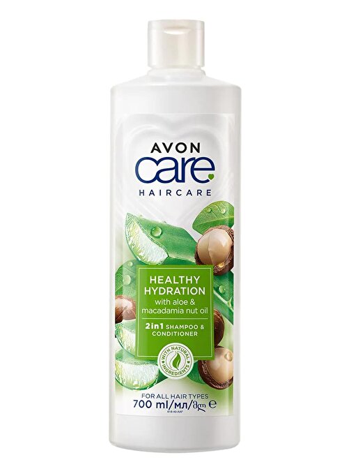 Avon Care Aloe Vera - Makademya Fındığı Yağı Şampuan - Saç Bakım Kremi 700 ml