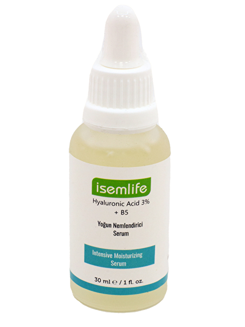 İsemlife Yoğun Nemlendirici Bakım Serumu 30 ml Hyaluronıc Acıd 3% + Vitamin B5