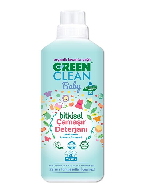 Green Clean Bitkisel Sıvı Yenidoğan Bebek Deterjanı 1 lt