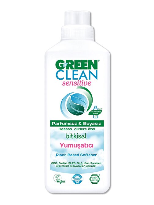 Green Clean Sensitive Parfümsüz Bitkisel Yumuşatıcı 1 lt