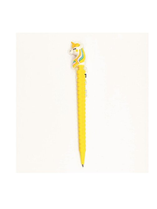 Li mmy Unicorn Sarı Figürlü Uçlu Kalem 0.7 Versatil Kalem -