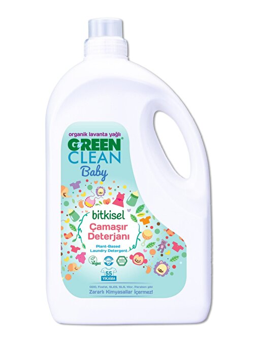 Green Clean Bitkisel Sıvı Yenidoğan Bebek Deterjanı 2.75 lt