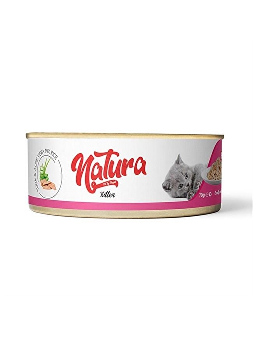 Natura Kitten Tuna Balıklı Ve Aloe Veralı Konserve Yavru Kedi Maması 70 G