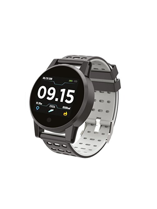 Polosmart Pssw06 Android - iOS Uyumlu Smart Round Akıllı Saat Siyah