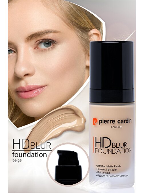 Pierre Cardin Hd Blur Pürüzsüz Görünüm Veren Mat Fondöten Beige - 30 ml