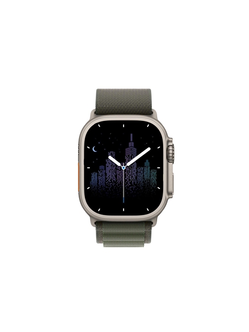 Winex 2023 Watch 8 Pro Max Android - iOS Uyumlu Amoled Ekran Akıllı Saat Yeşil