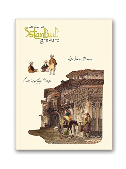 Le Color İstanbul Gravür Mini Journal Çizgili Külliye