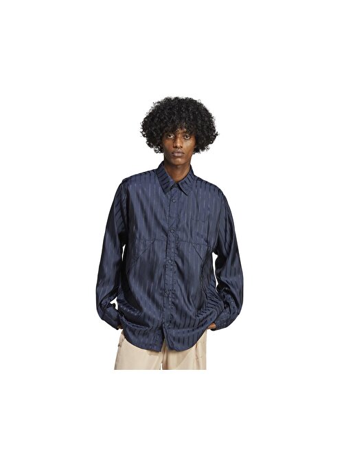 Adidas City Ls Shirt Erkek Günlük Tişört Ic8406 Lacivert Lacivert Xs